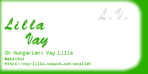 lilla vay business card